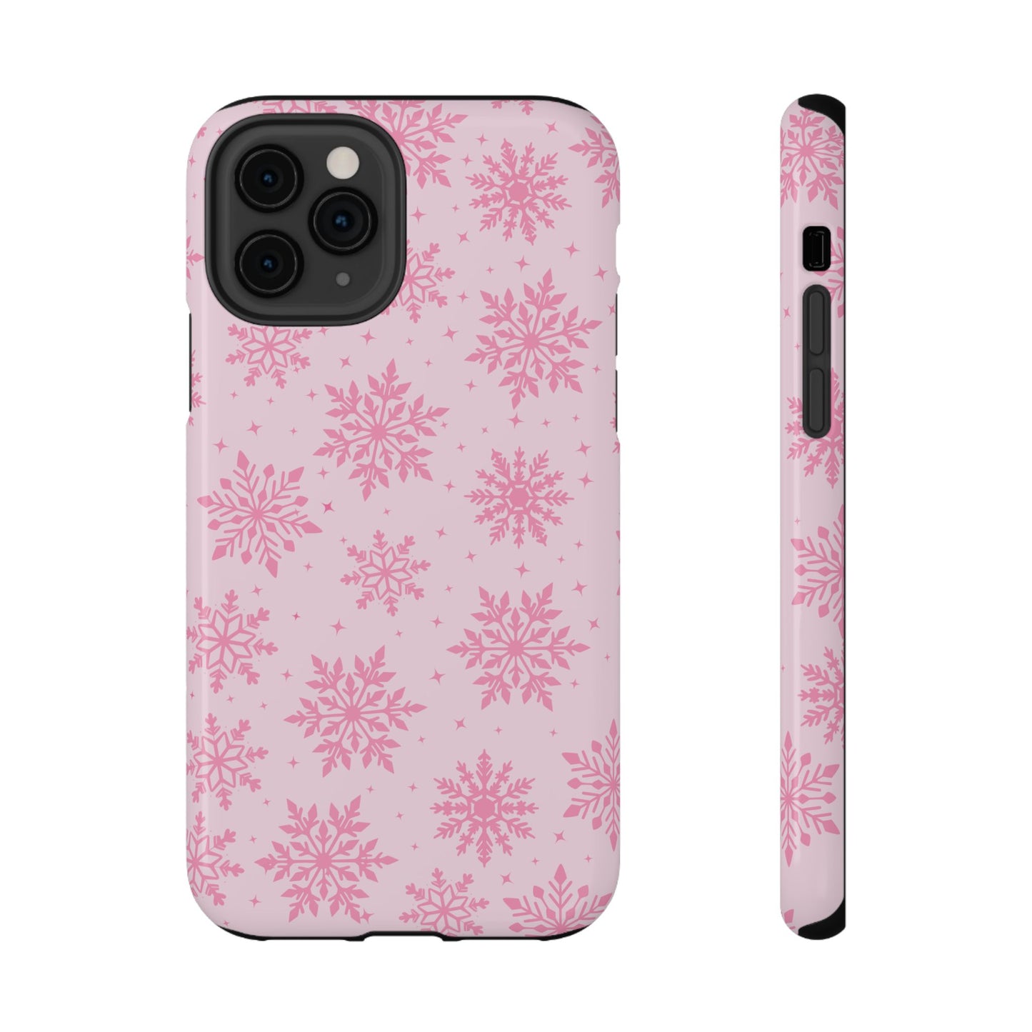 Pink Snowflakes iPhone Case
