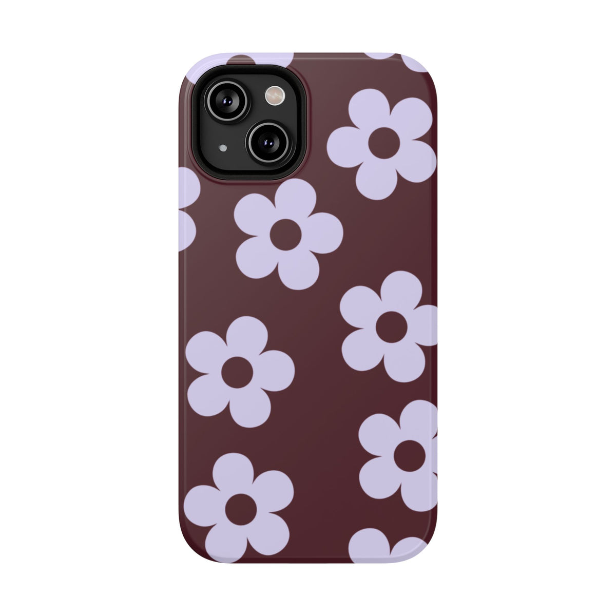 Burgundy Flowers iPhone Case