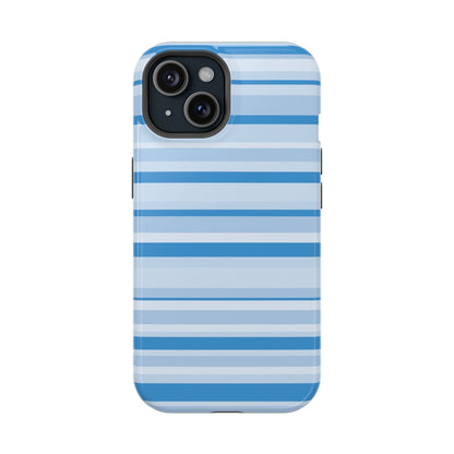 Blue Candy Stripes iPhone Case