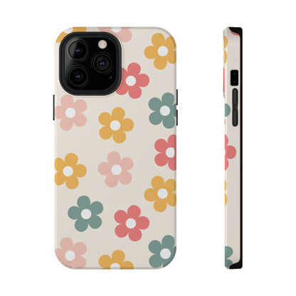 Boho Retro Flowers iPhone Case