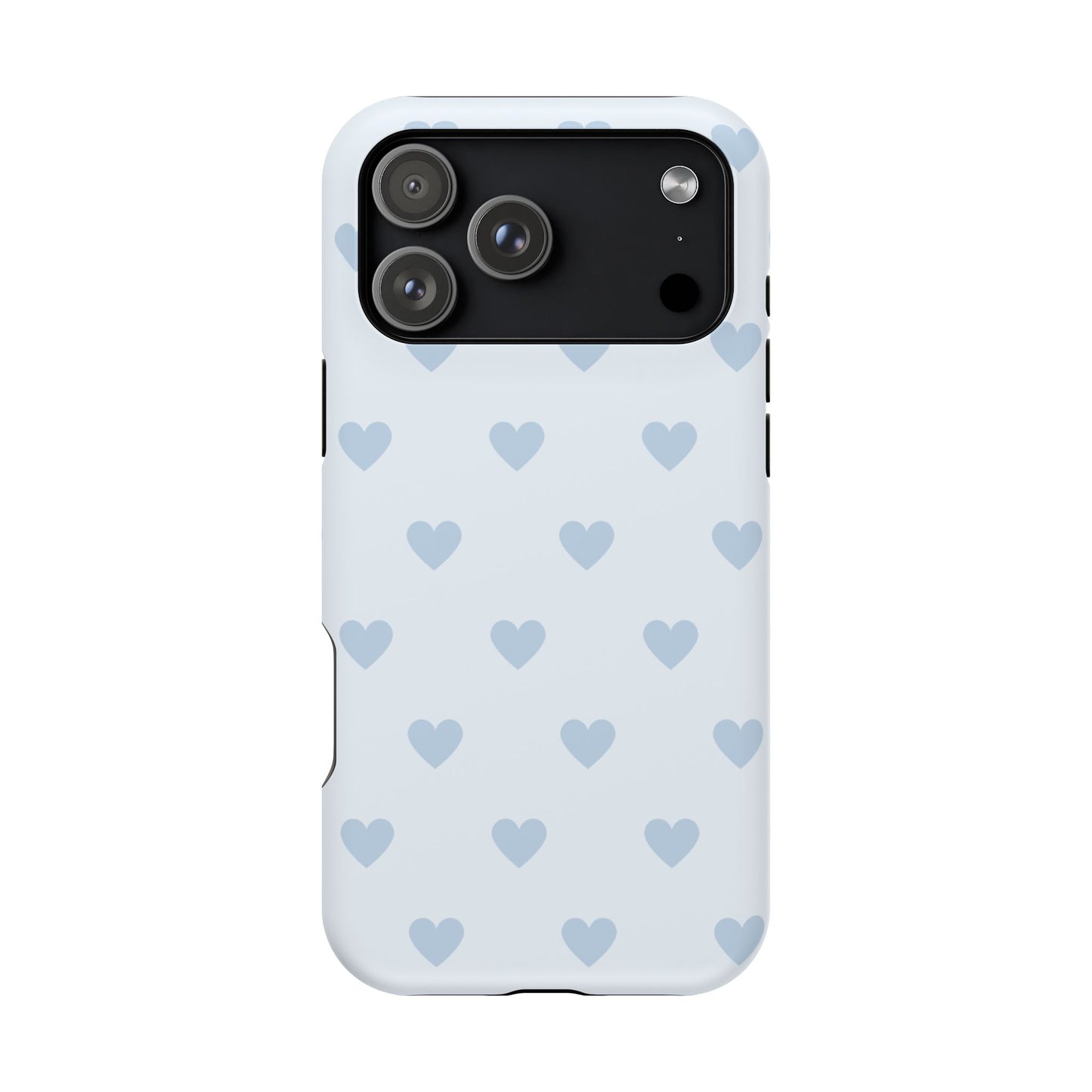 Light Blue Hearts iPhone Case