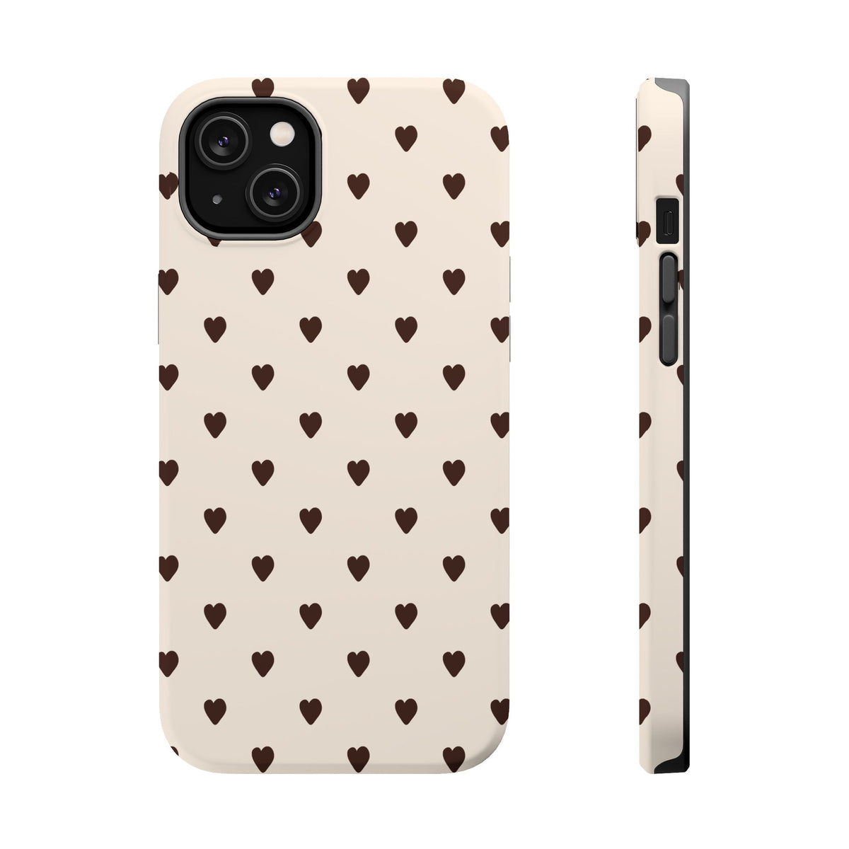 Cocoa Hearts iPhone Case