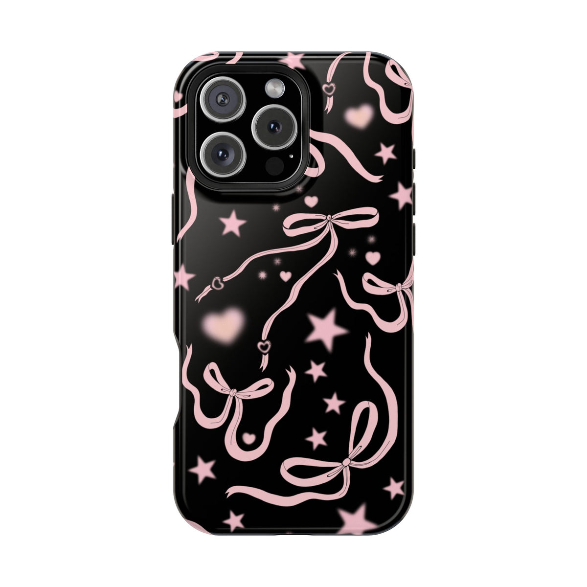 Black Cosmic Bows iPhone Case from Stella Cases