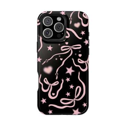 Black Cosmic Bows iPhone Case from Stella Cases