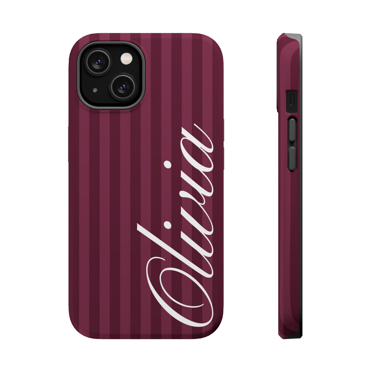 Custom Plum Stripes iPhone Case