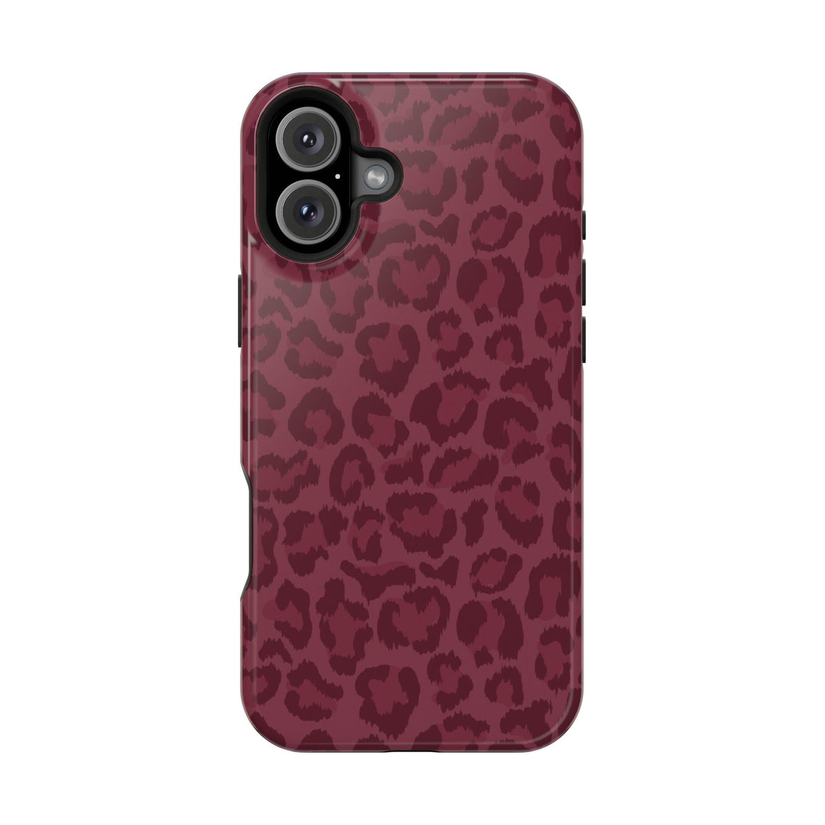 Burgundy Leopard iPhone Case