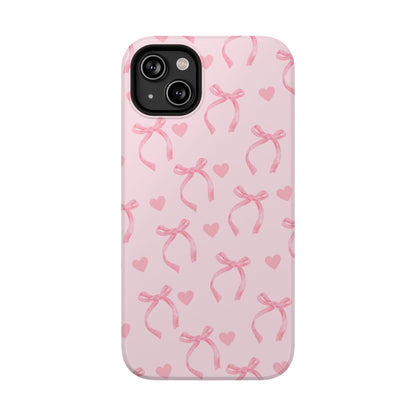 Bows & Hearts iPhone Case