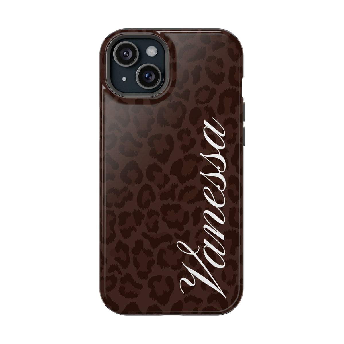 Custom Mocha Leopard iPhone Case