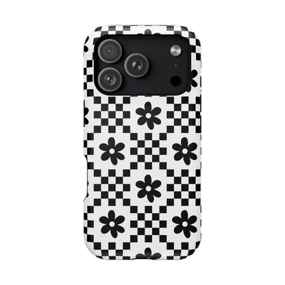 Monochrome Daisy iPhone Case