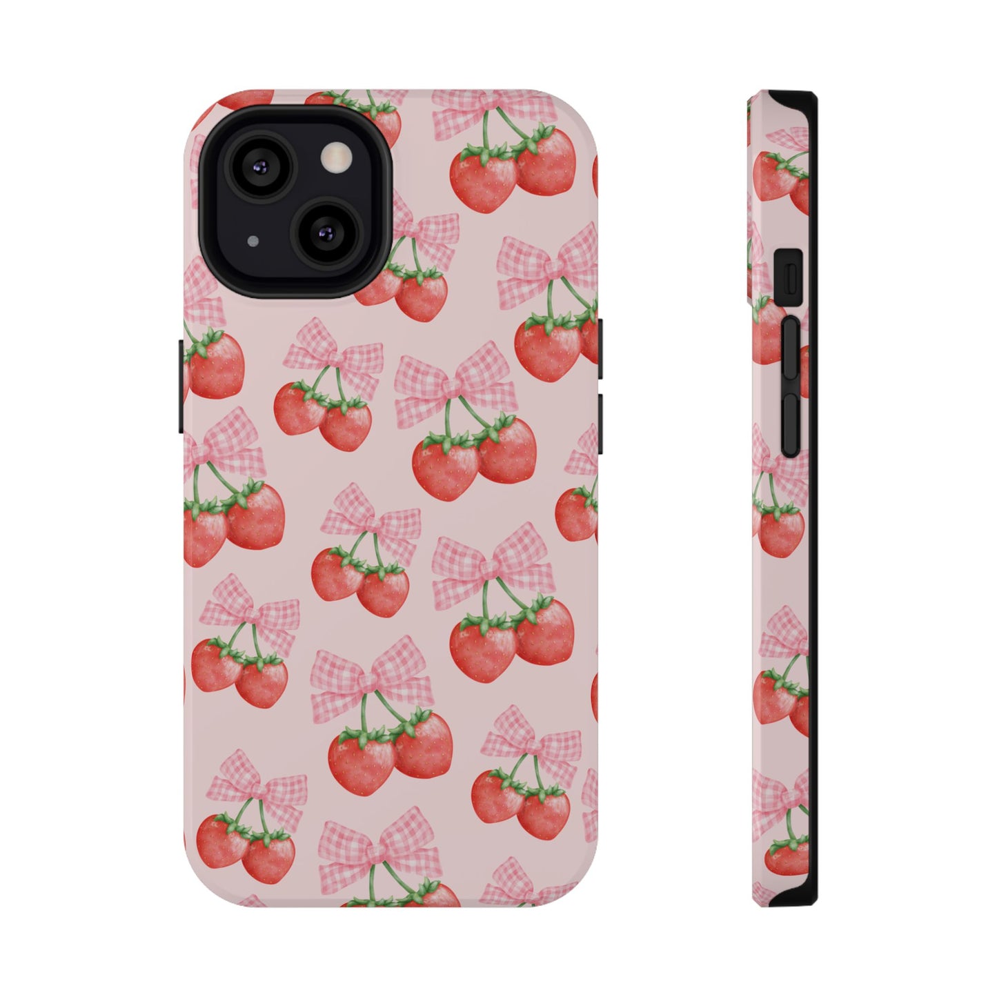 Strawberry Bows iPhone Case