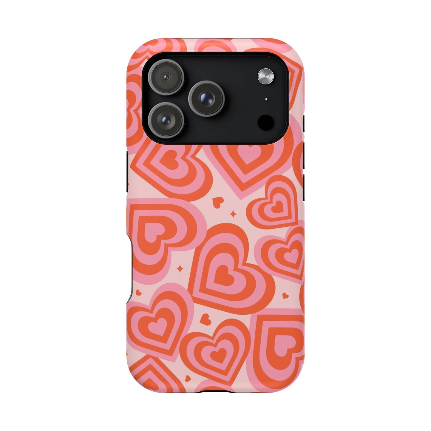 Pink & Red Hearts iPhone Case