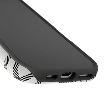 Black Plaid iPhone Case
