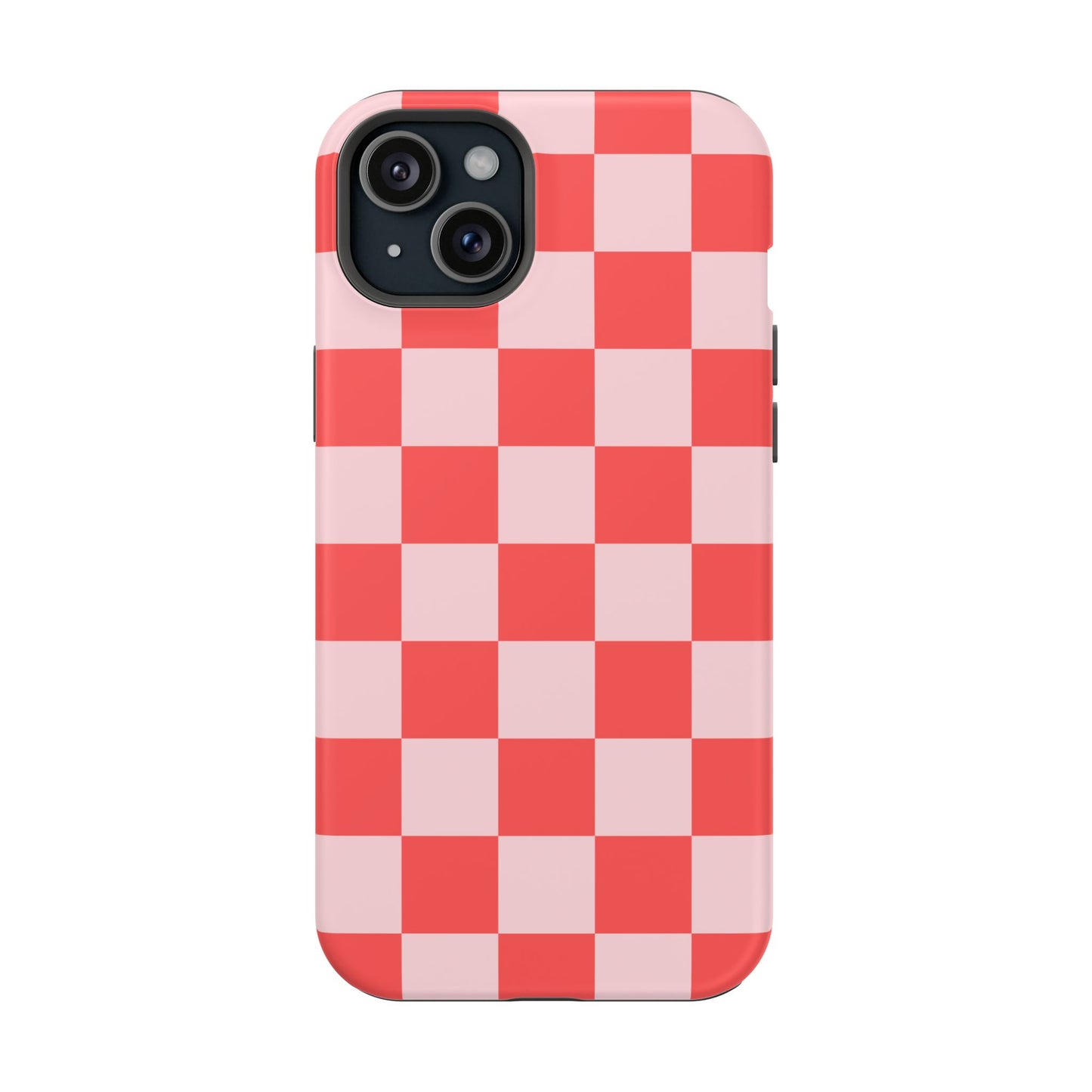 Red & Pink Checkered iPhone Case