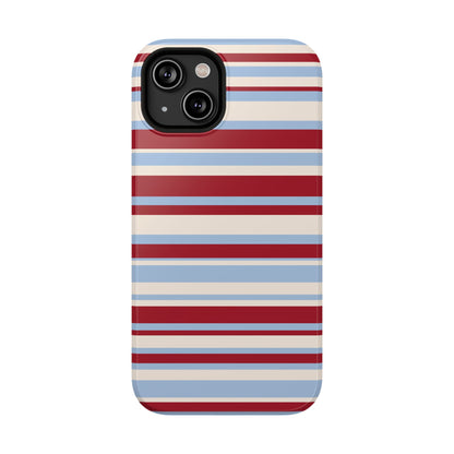Cherry Soda Stripes iPhone Case