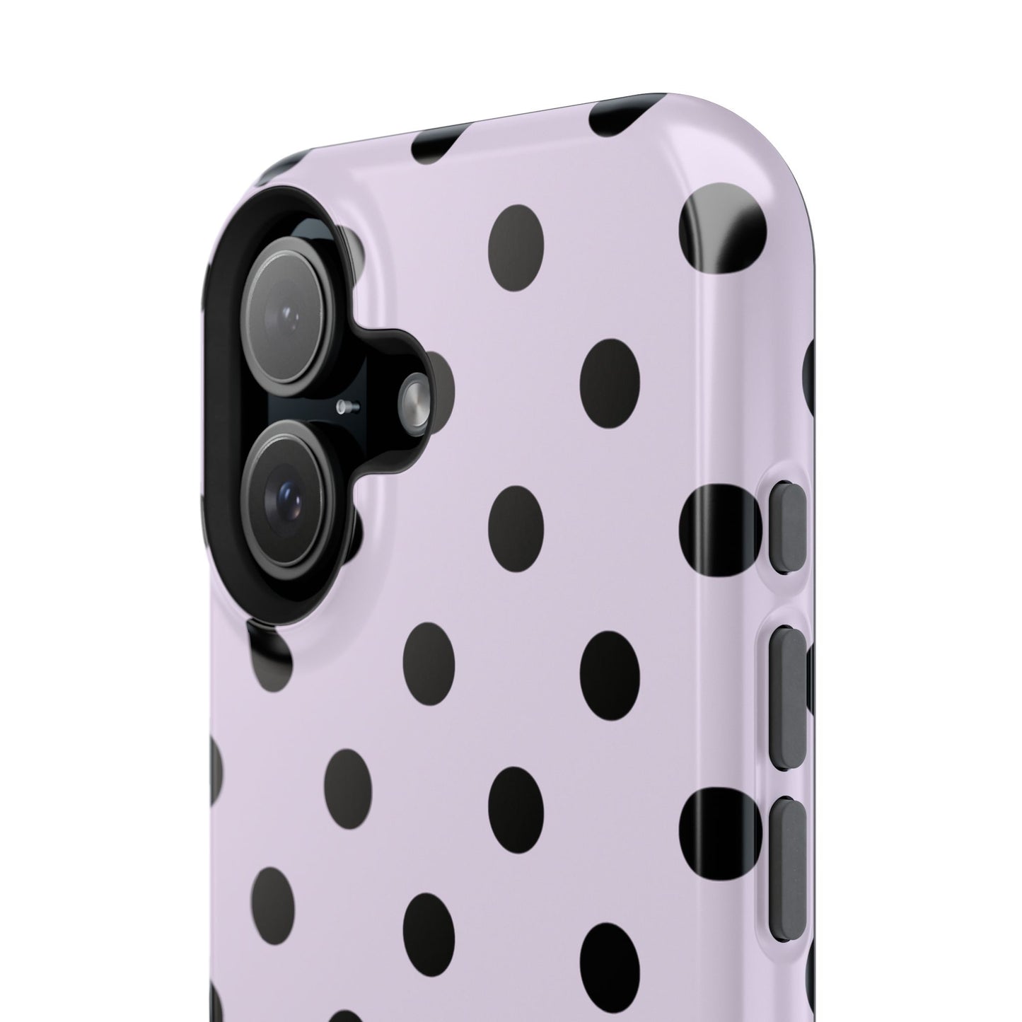 Lilac Polka Dots iPhone Case