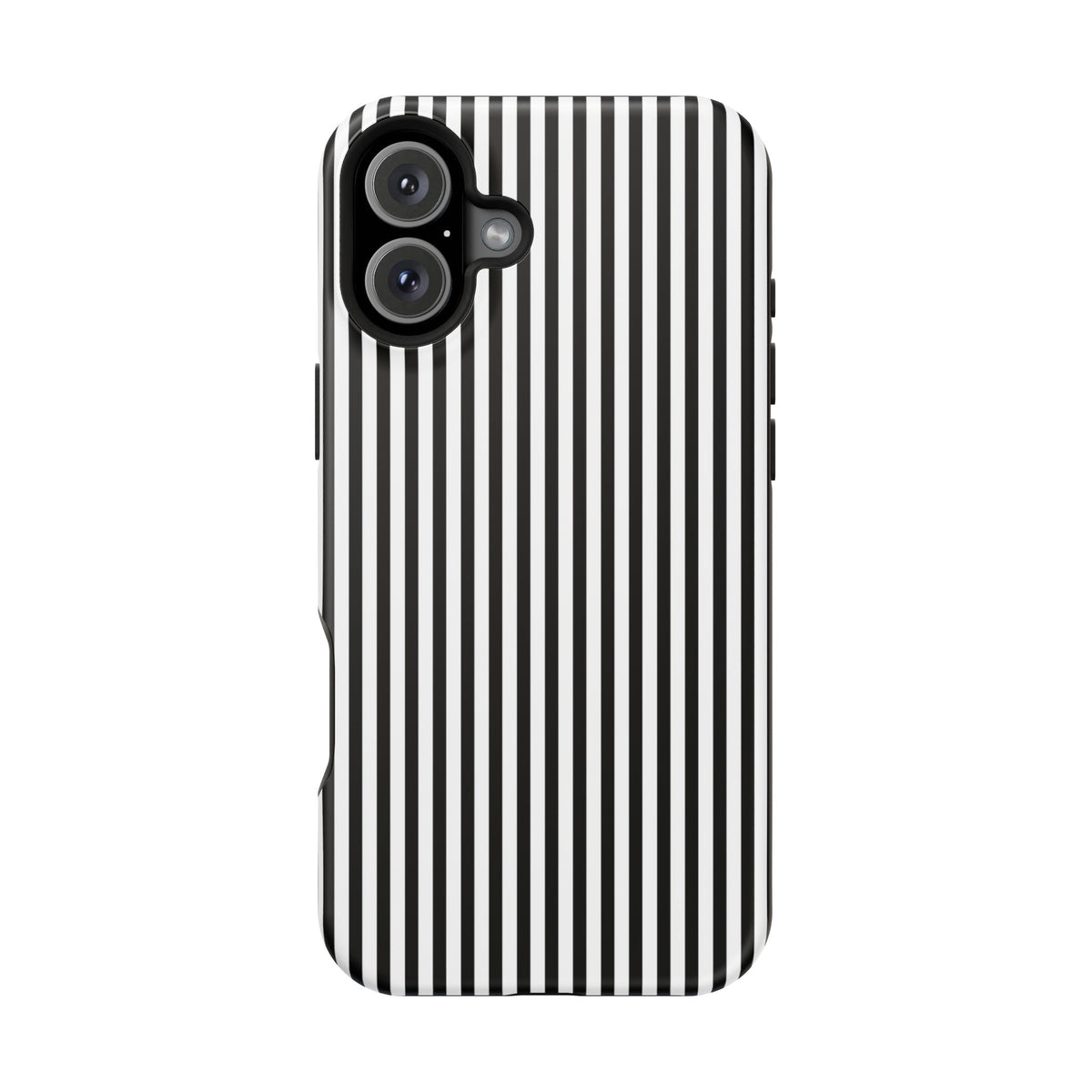 Black Pinstripes iPhone Case