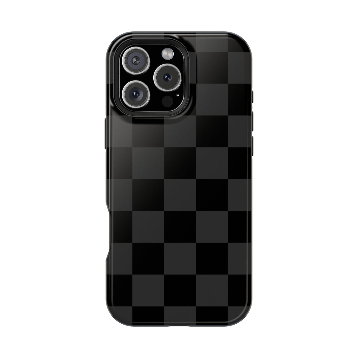 Black Checkered iPhone Case