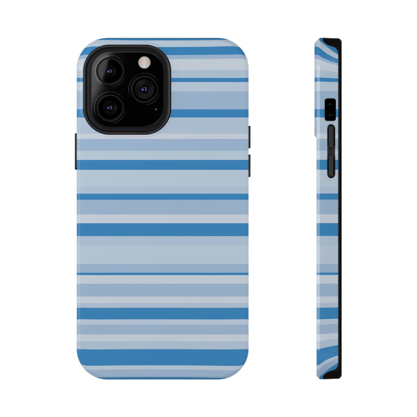 Blue Candy Stripes iPhone Case