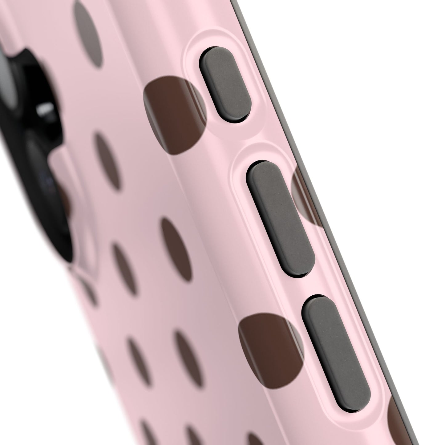 Strawberry Mocha Polka Dots iPhone Case