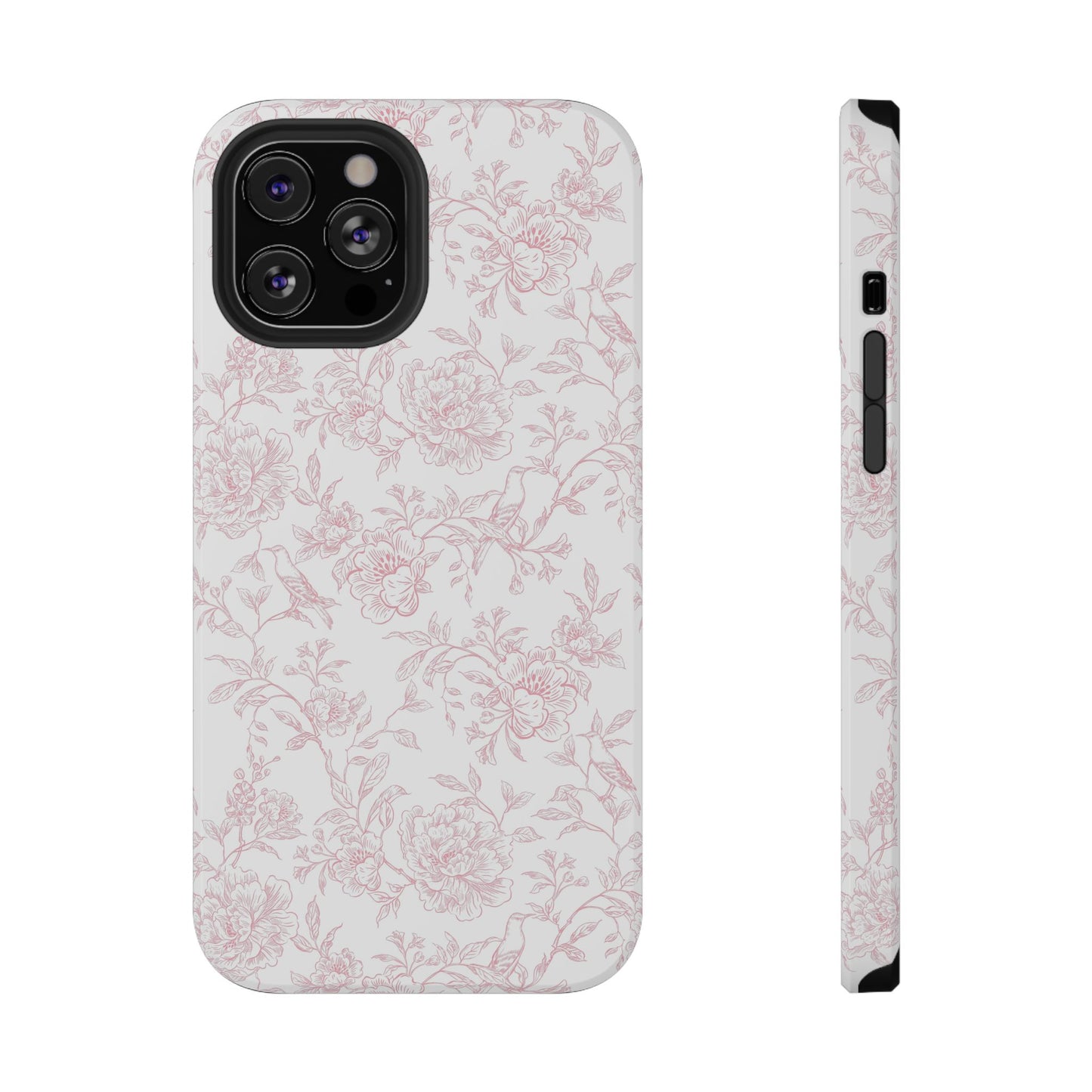French Rosy Toile iPhone Case