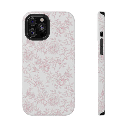 French Rosy Toile iPhone Case