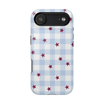 Mulberry Gingham iPhone Case
