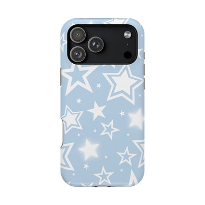 Blue Y2K Stars iPhone Case