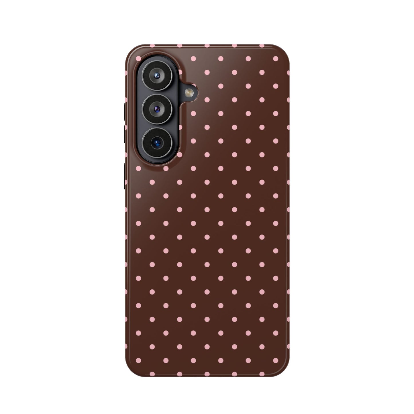 Pink Latte Mini Dots Samsung Case