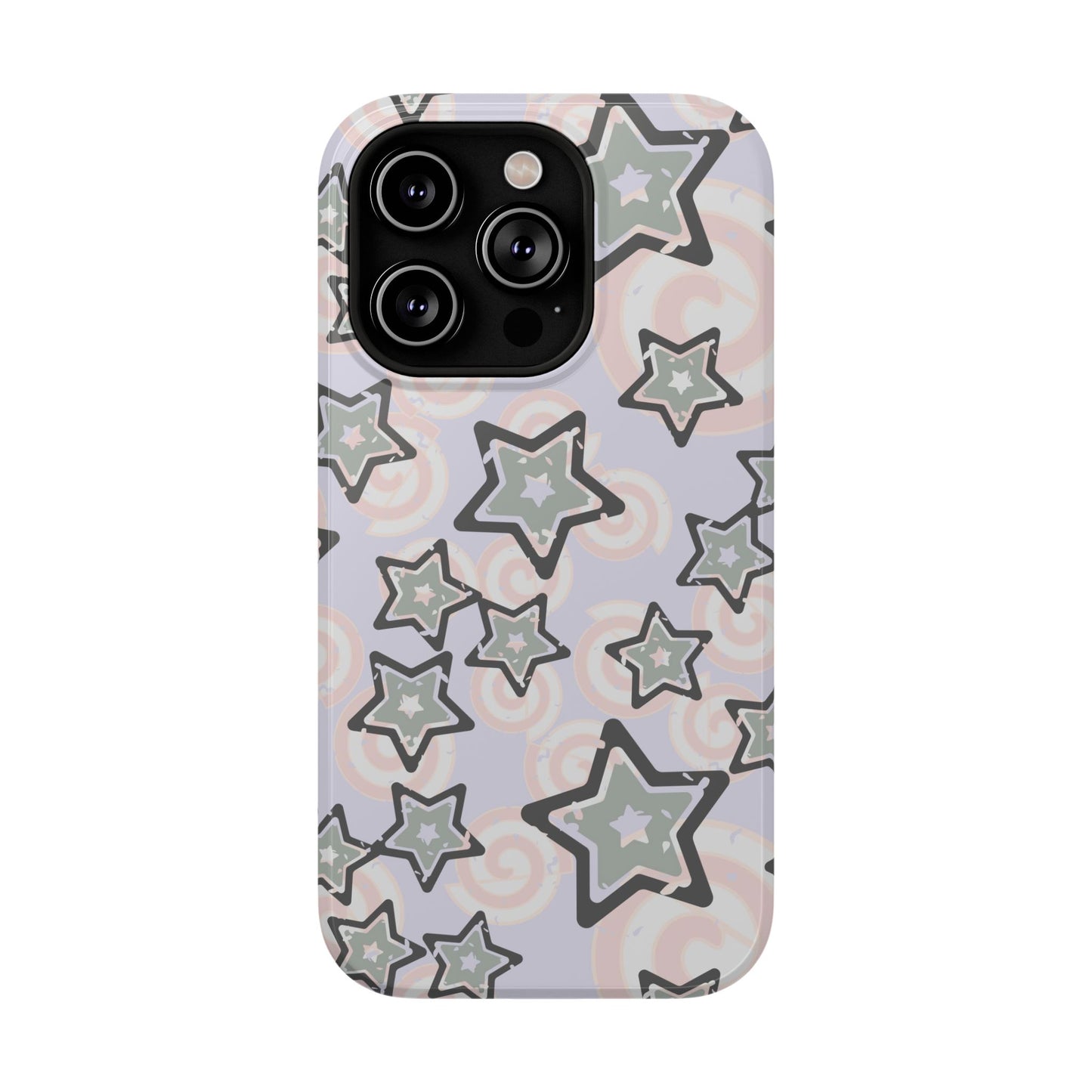 Y2K Gray Star iPhone Case
