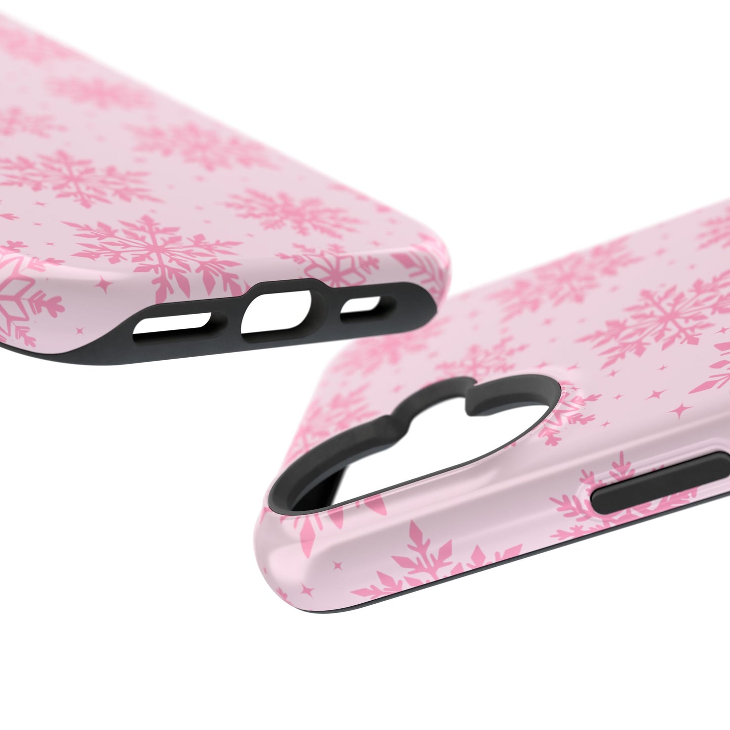 Pink Snowflakes iPhone Case