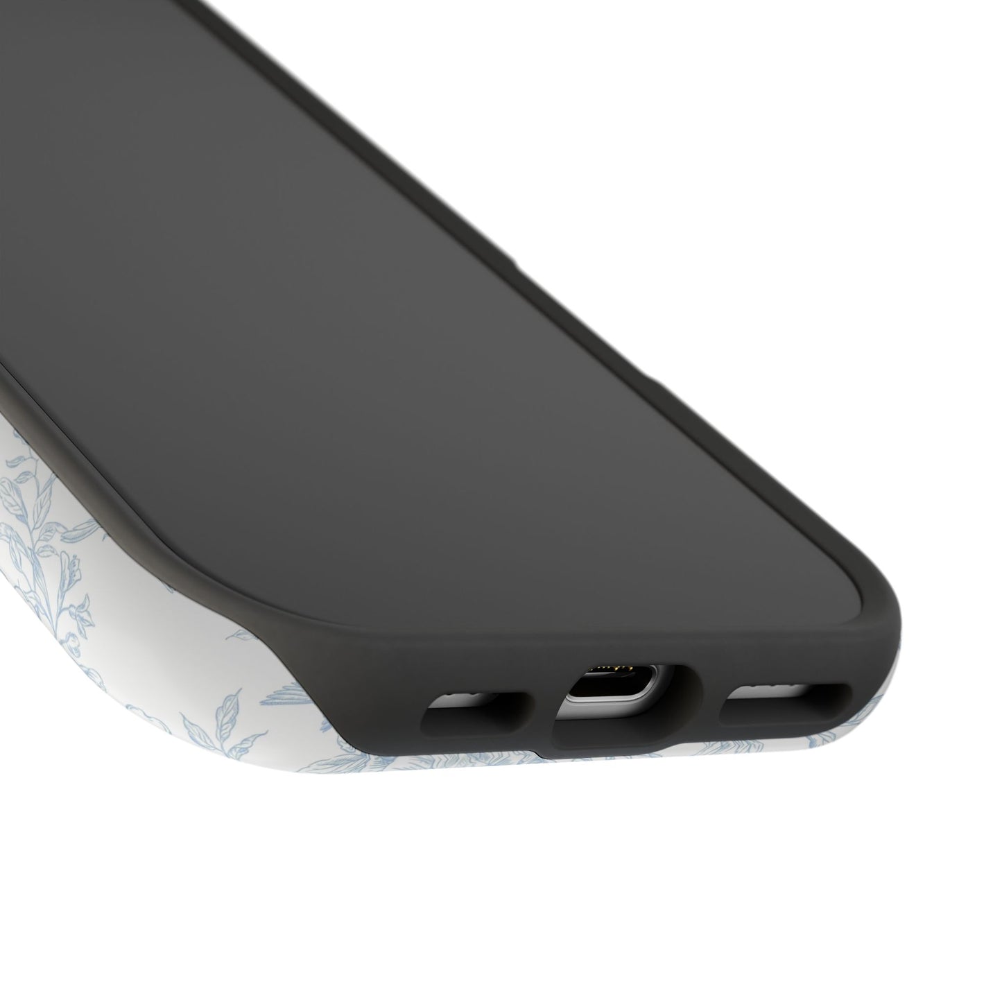 French Blue Toile iPhone Case