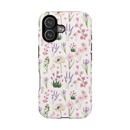 Vintage Purple Floral iPhone Case