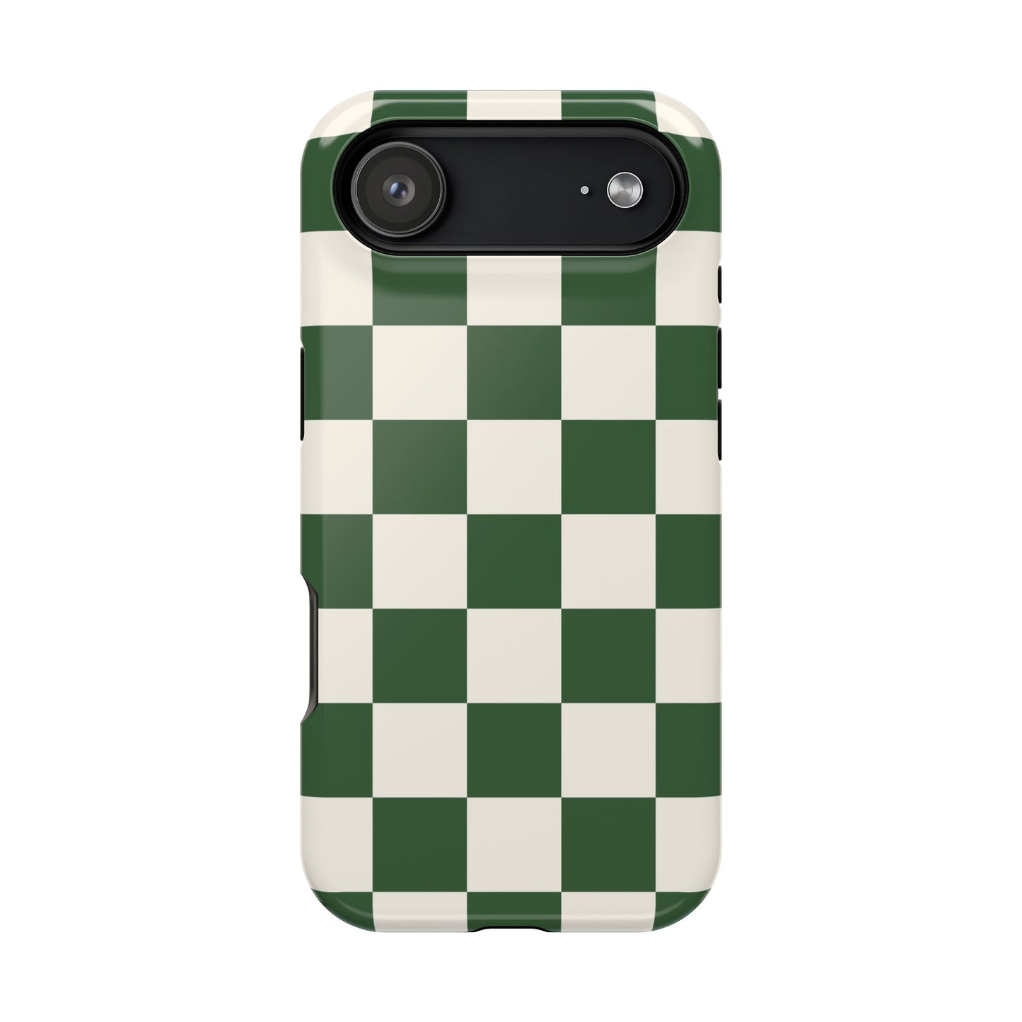 Green Checkered iPhone Case
