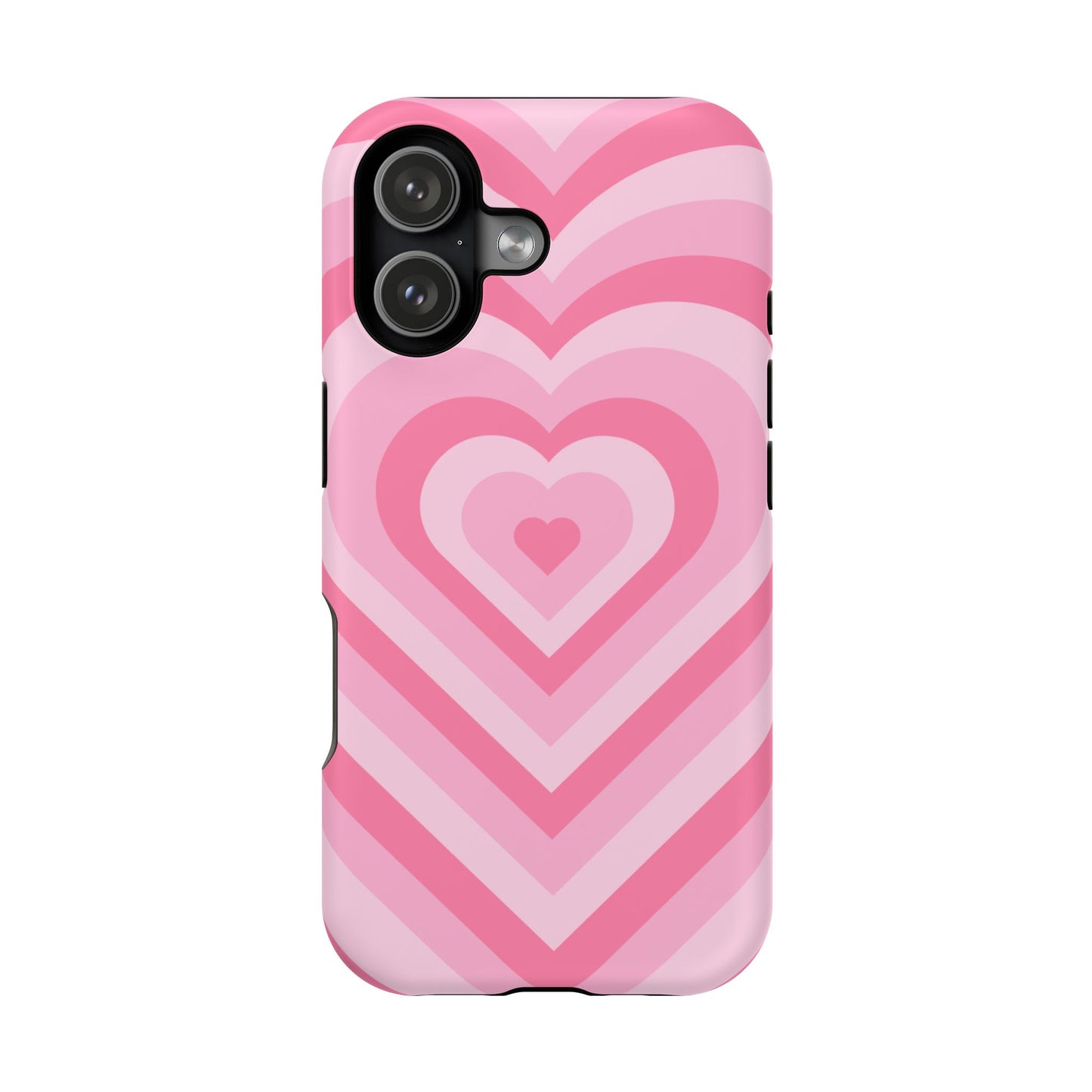 Pink Glowing Hearts iPhone Case