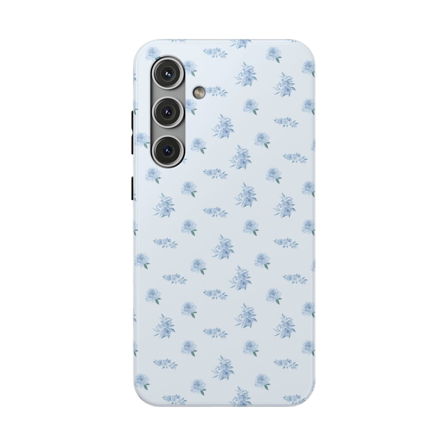 Blue Vintage Roses Samsung Case