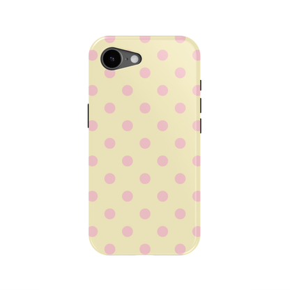 Lemon Sugar Polka Dots iPhone Case from Stella Cases
