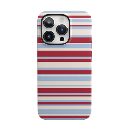 Cherry Soda Stripes iPhone Case