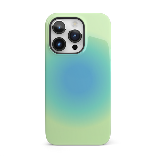 Blue & Green Aura iPhone Case