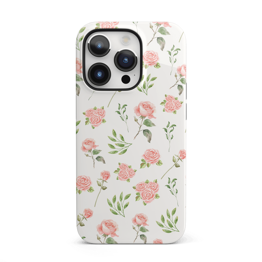 Pink Vintage Roses iPhone Case