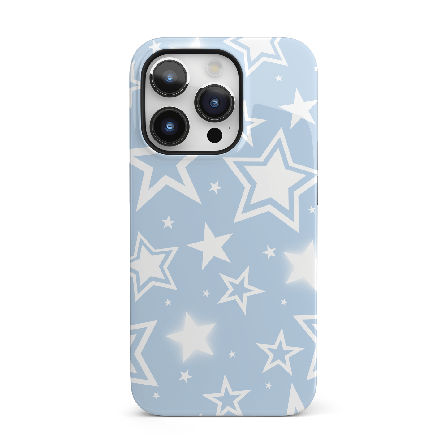 Blue Y2K Stars iPhone Case