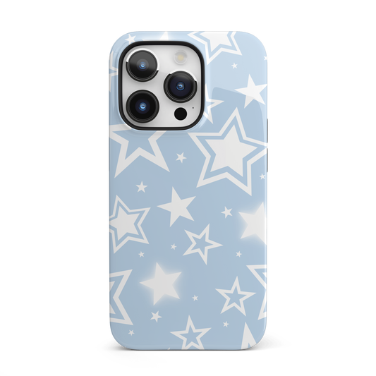 Blue Y2K Stars iPhone Case