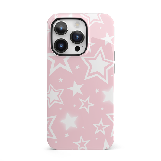 Y2K Pink Stars iPhone Case