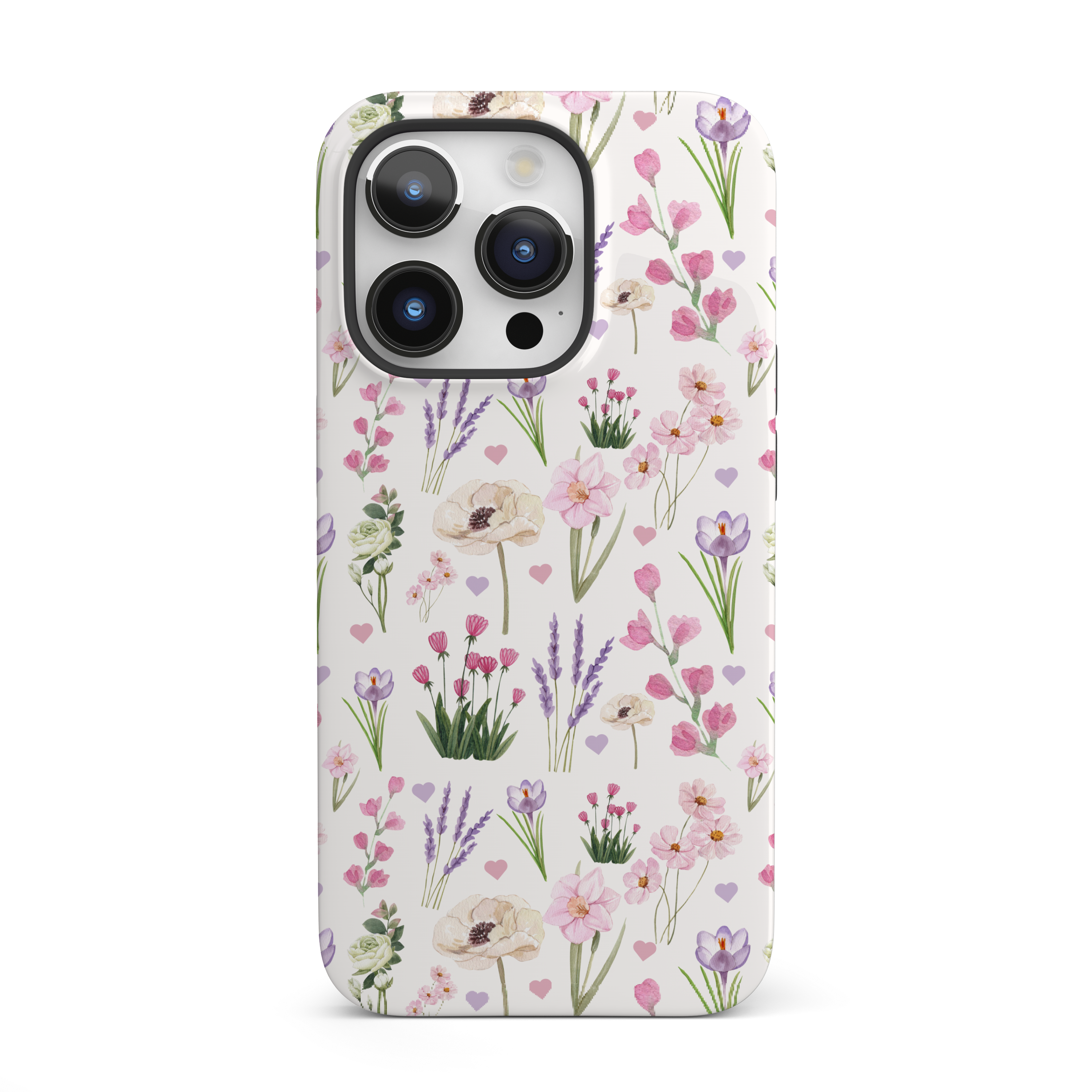 Vintage Purple Floral iPhone Case