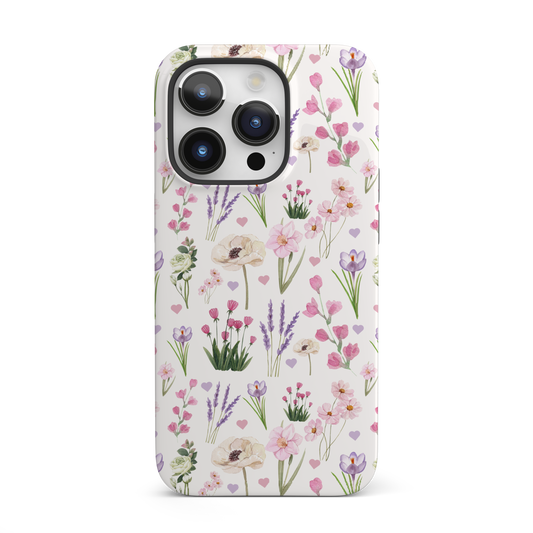 Vintage Purple Floral iPhone Case