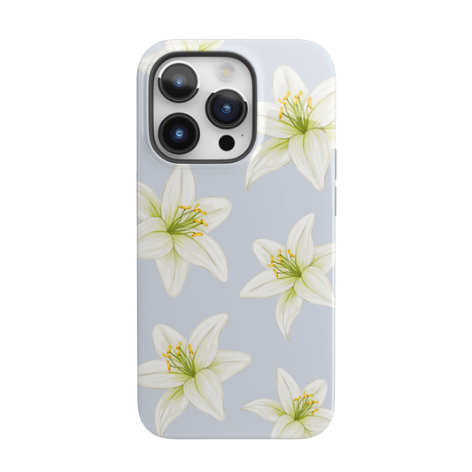 Blue Tiger Lily iPhone Case