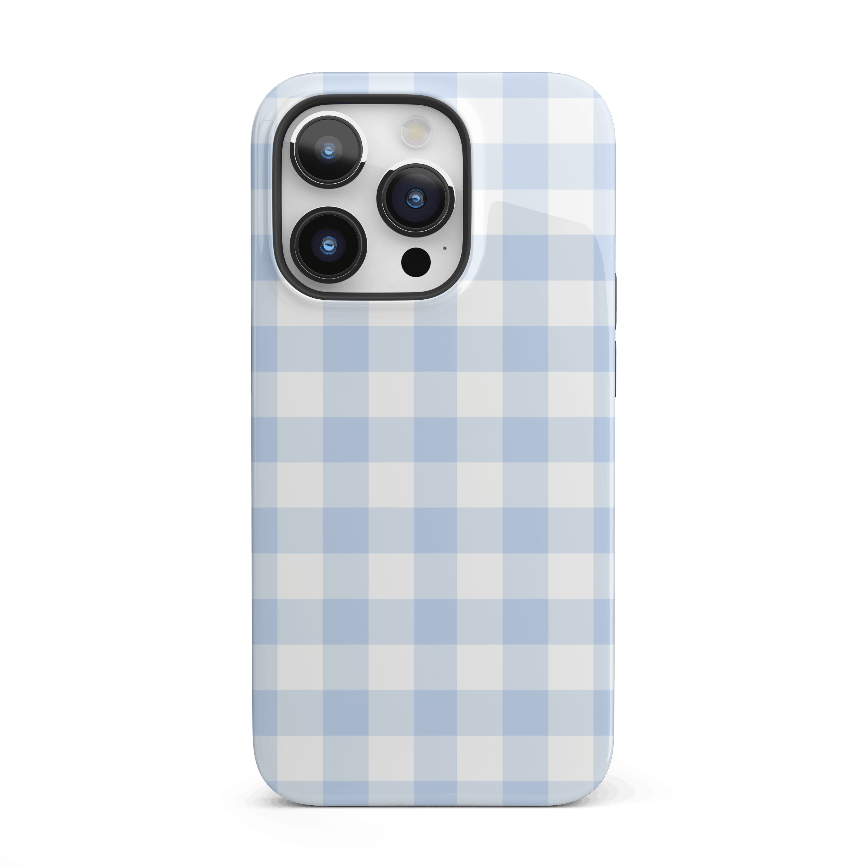Blue Gingham iPhone Case