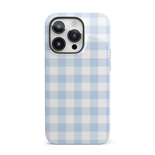 Blue Gingham iPhone Case