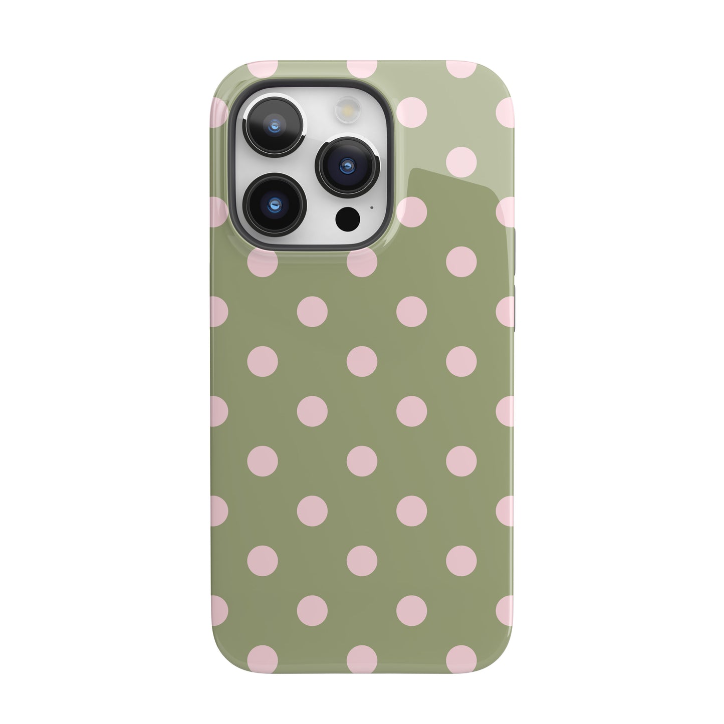 Green Polka Dots iPhone Case