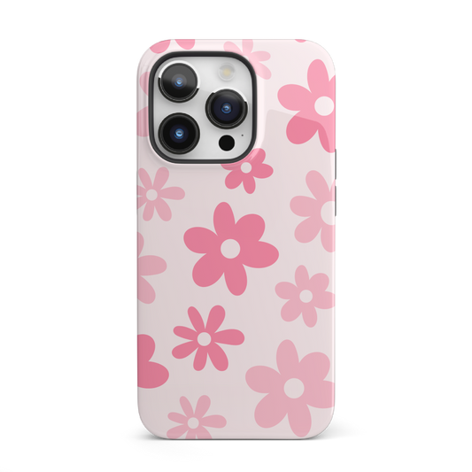 Pink Flower Power iPhone Case