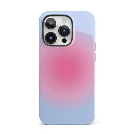 Pink & Blue Aura iPhone Case